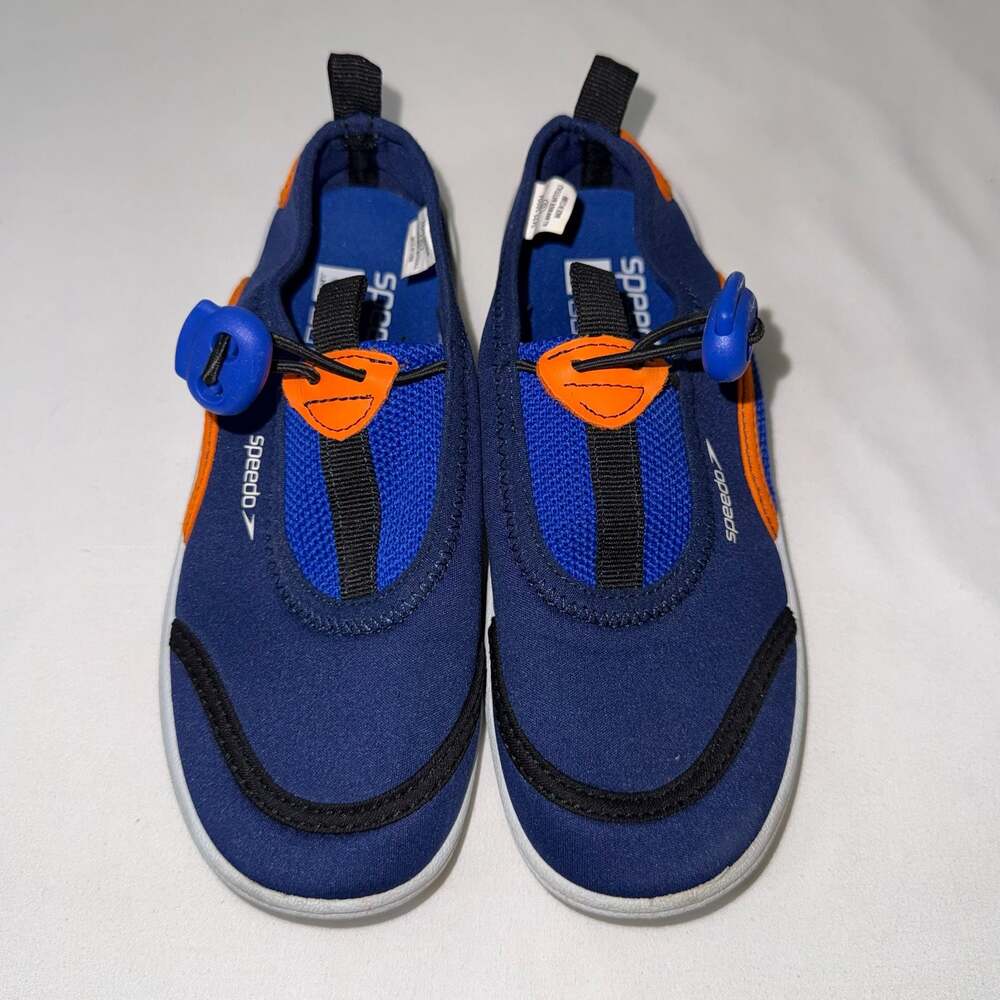 Speedo Junior Surfwalker Pro Water Shoes Blue Orange Size S 13-1